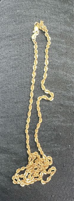 10K gold rope chain