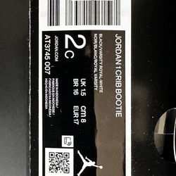 Jordan 1 Crib Sneaker