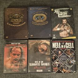 Wrestling DvDs, Sold as a set for $80