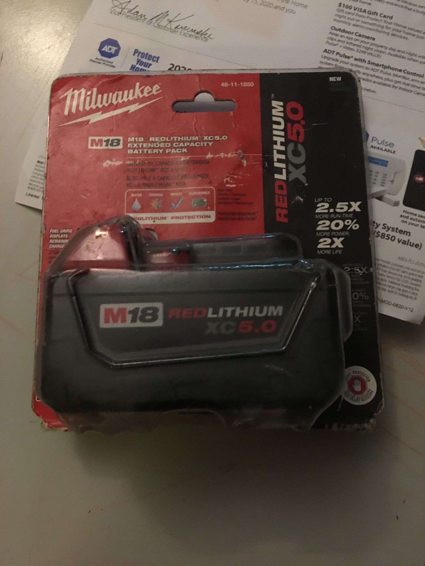 Milwaukee battery