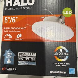 RL 5 in., 6 in. Adjustable CCT White Canless IC Rated Dimmable Indoor, Outdoor Integrated LED Recessed Light Trim