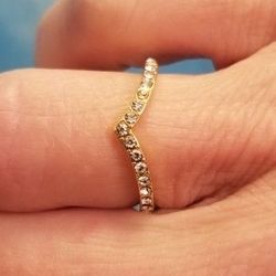 Crystal Accented Fashion Ring