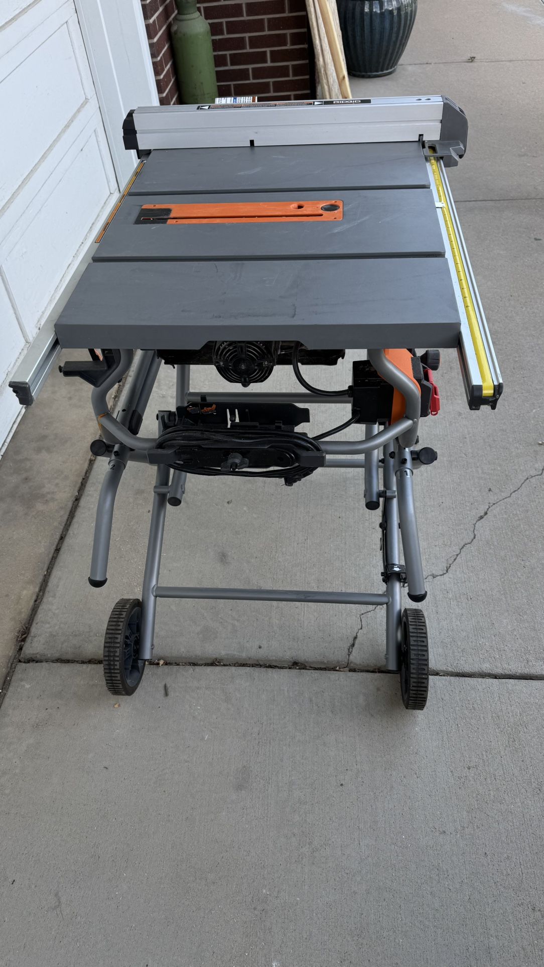 Ridgid 10” Miter Saw And A Ridgid 10” Table Saw