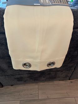 VCNY Home Isabella Faux Silk Grommet Curtain Panel Set in beige/khaki,
