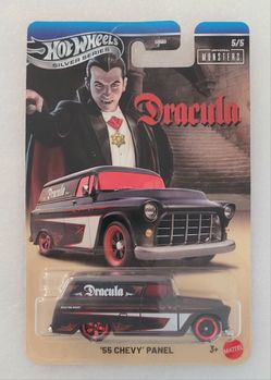 Hot Wheels Universal Monsters Silver Series '55 Chevy Panel Dracula