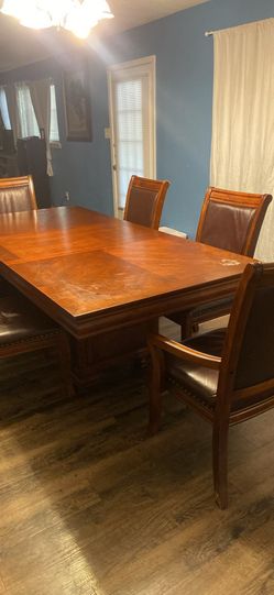 Real wooden table
