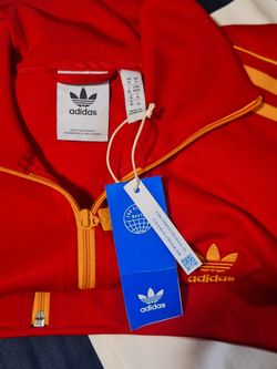 Men's Adidas Originals FB Nations Beckenbauer 3 Stripe Track Top Jacket New