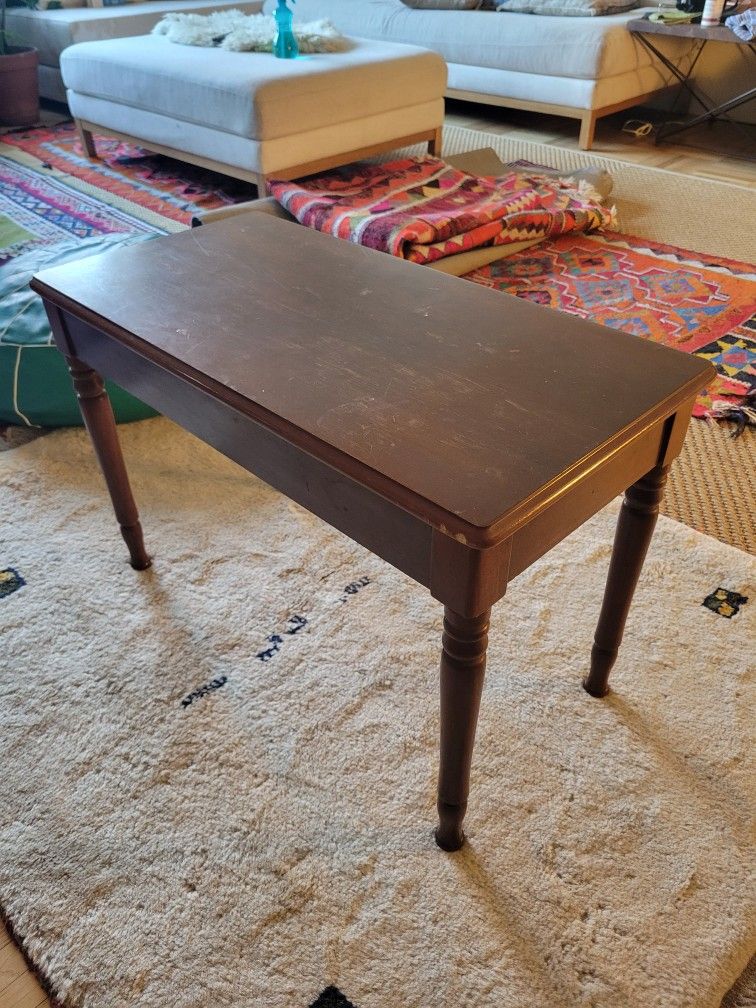 Solid Wood Bench With Storage Room