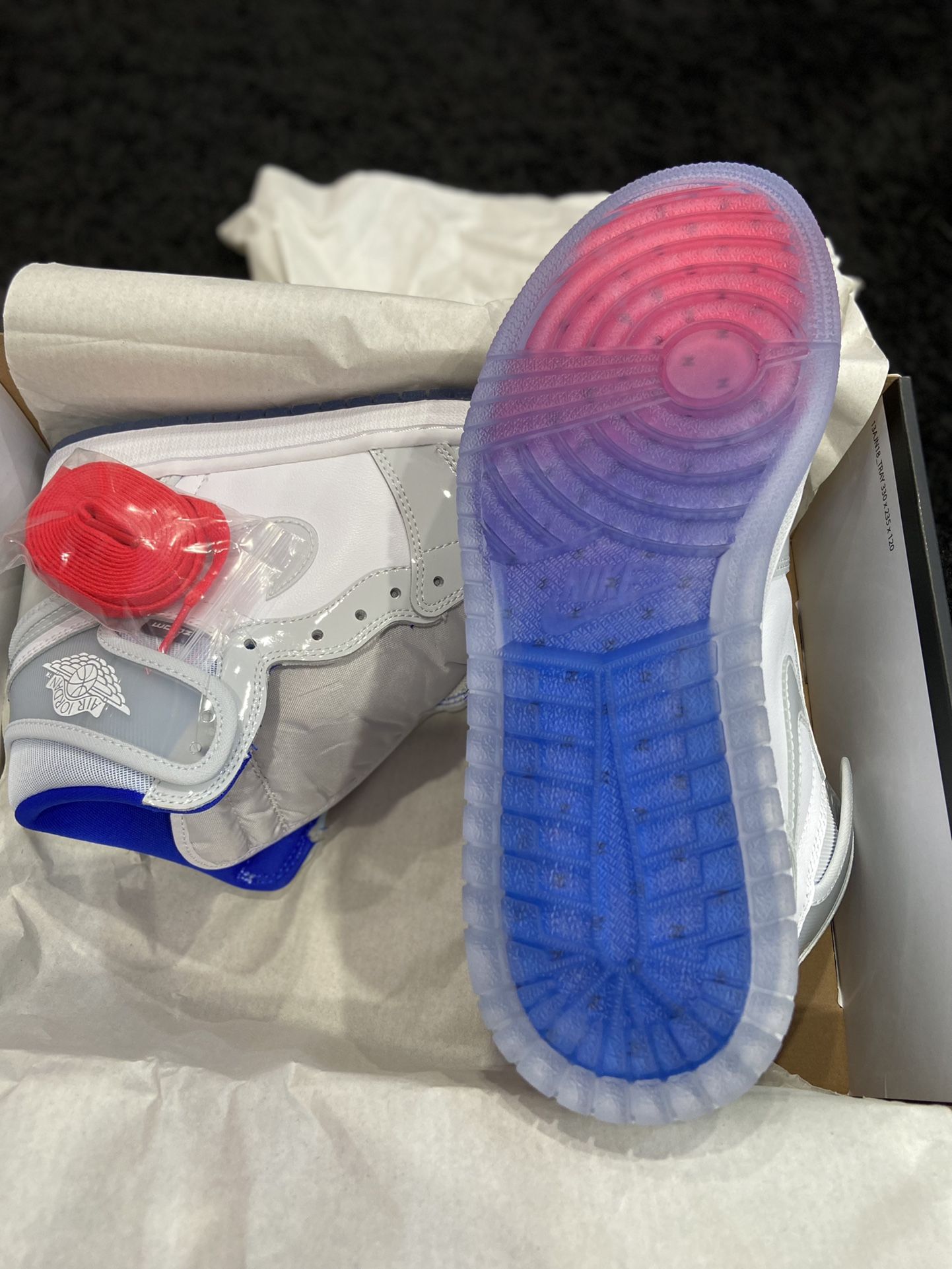 Ds Og All - Jordan 1 Retro High Zoom White Racer Blue Sz 9.5