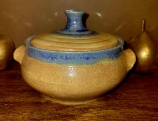 Homemade Pottery Dish With Lid