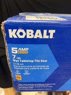 Kobalt 5-Amp 7-in Wet Tabletop Tile Saw KWS-B7-20
