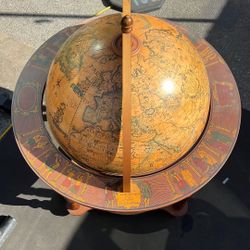 World Map And Wine Bar 