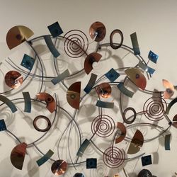 WALL ART PICTURE MODERN METAL 3D 