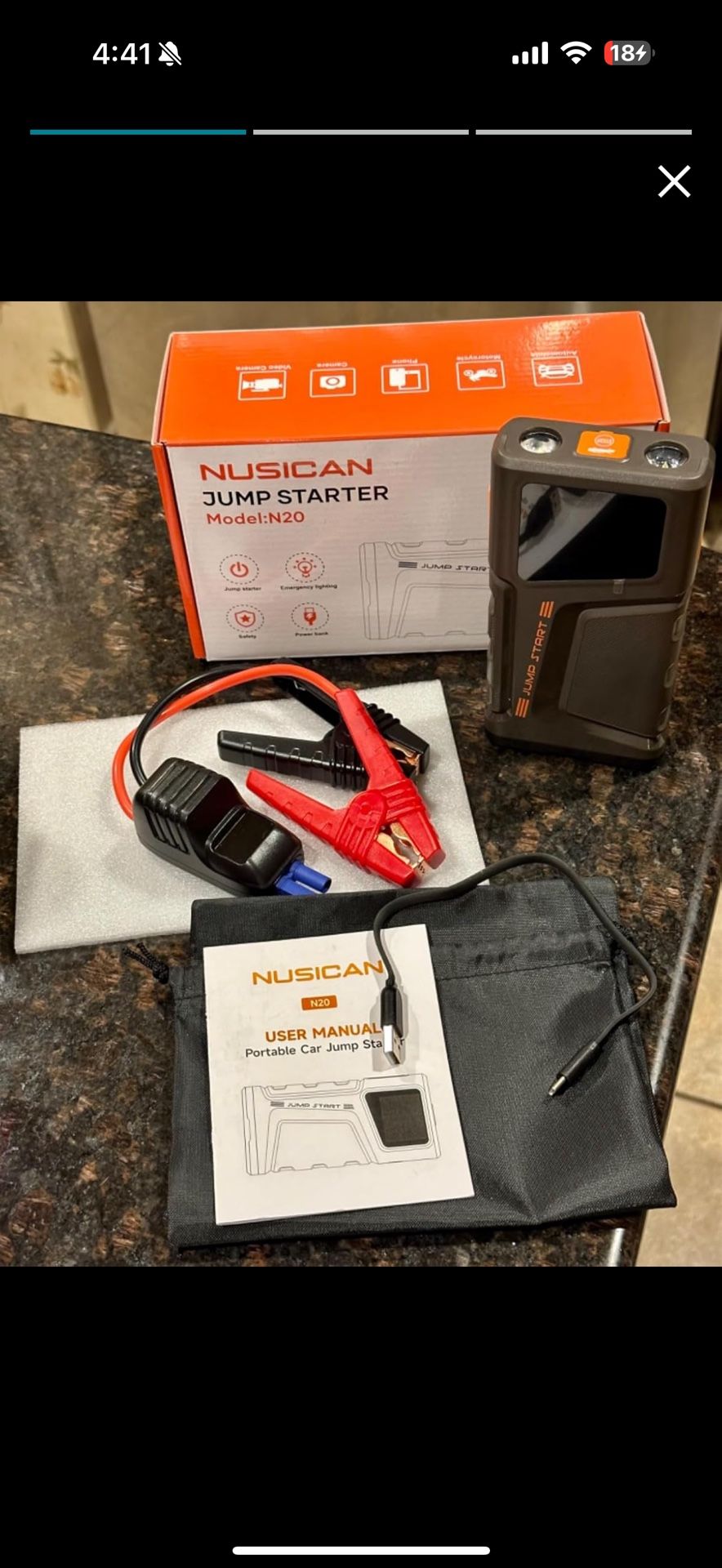 New Car Battery Charger Jumsptarter 2000amps