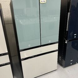 Bespoke Glass 4 Door Fridge NEW Secret Water & Ice Inside 