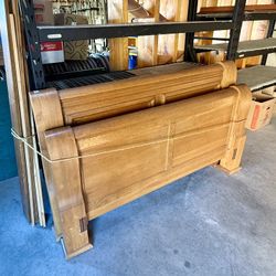 Oak Queen Size Sleigh Bed