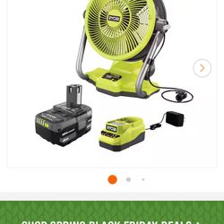 Ryobi misting fan