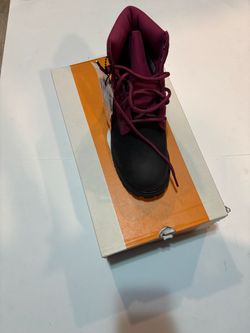 Size 5.5Y - Timberland Premium 6-Inch Waterproof Black Fuchsia - TB0A6BET