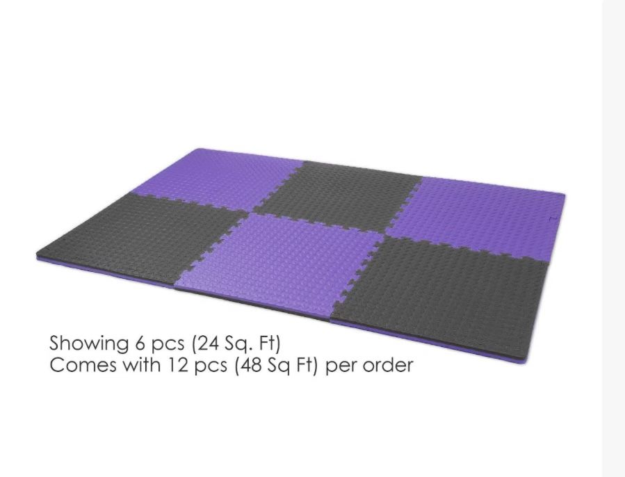 Brand New 12 Pc Specs Heavy Duty 1 Inch Foam Mats(48 Ft.²)