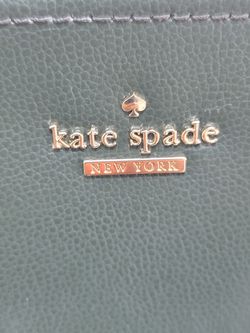 Kate Spade Green Leather Satchel Bag Purse Handbag Thumbnail