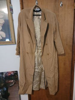 Vintage Italian Anna Molinari Camel Hair Overcoat Believed to Have Been Owned by Mickey Rourke