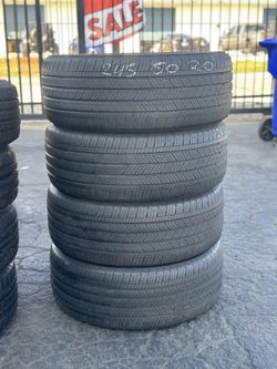 SET OF TIRE 245 50 20 GOODYEAR 85% LIFE