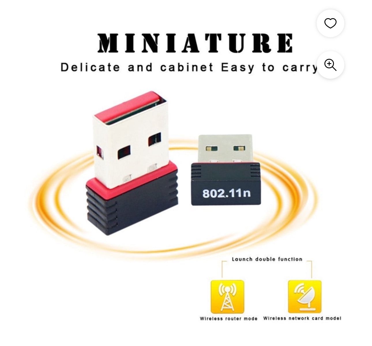 Mini USB WiFi Dongle 802.11 B/G/N Wireless Network best For Laptop Adapter