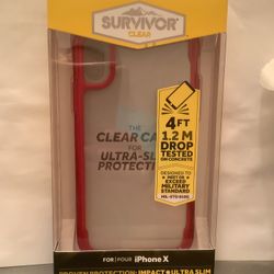 Clear Case Protector For iPhone X (survivor)