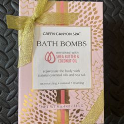 Bath bombs shea butter and coconut oil