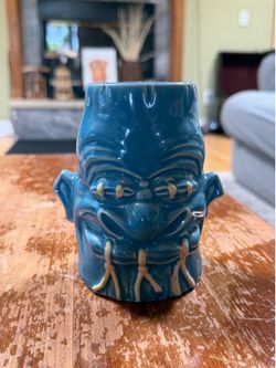 Vintage House of Blues Tiki Farm Tiki Mug – Blue Ceramic Collectible (2005)