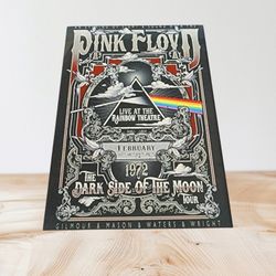Pink Floyd Dark Side Of The Moon Concert Poster On 4" x 6" Metal Print 