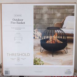 Target Round Wood Burning Fire Pit - New