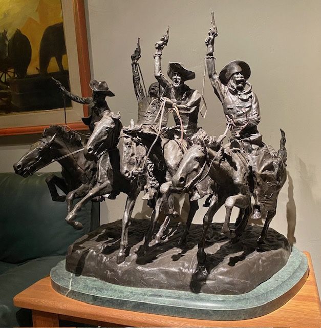 Remington Bronze Statue