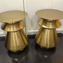 Gold End Table