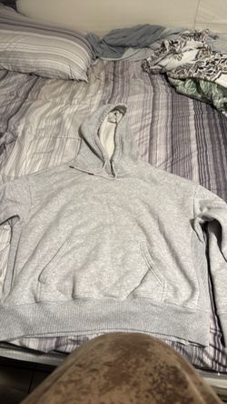 Plain grey hoodie size XL in women