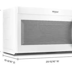 NEW Whirlpool 30 in. Over-the-Range Microwave in White with Sensor Cooking