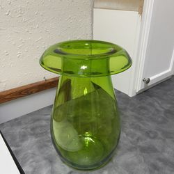 Tall Green Vase