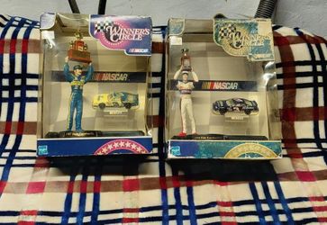 Dale Sr. & Dale Jr. Figurine and die cast car set