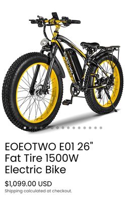 26 inch Fat Tire E Bike