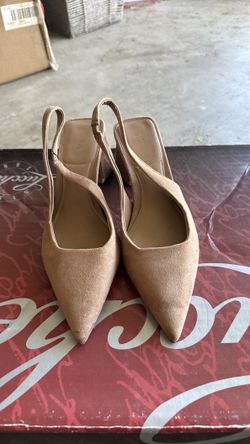 Zara suede low heels