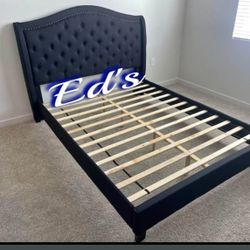 BRAND NEW QUEEN PLATFORM BED FRAME WITH ORTHOPEDIC MATTRESS INCLUDED $449