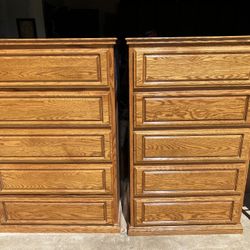 Solid Oak Dresser -Read Description 