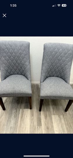 2 Gray Accent Chairs