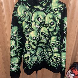 Supreme Skull Hoodie Size Medium