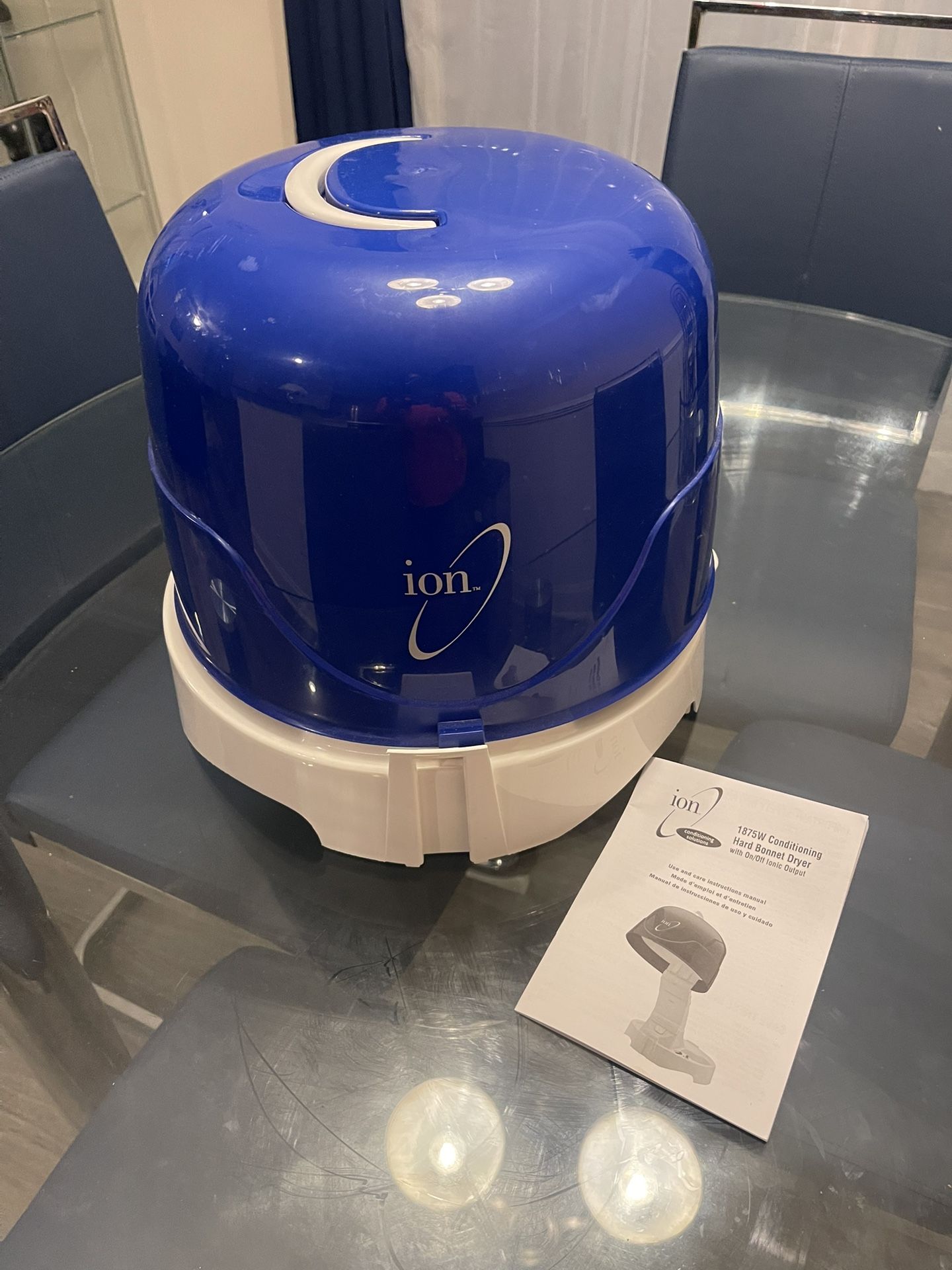 Ion Hooded Hair Dryer