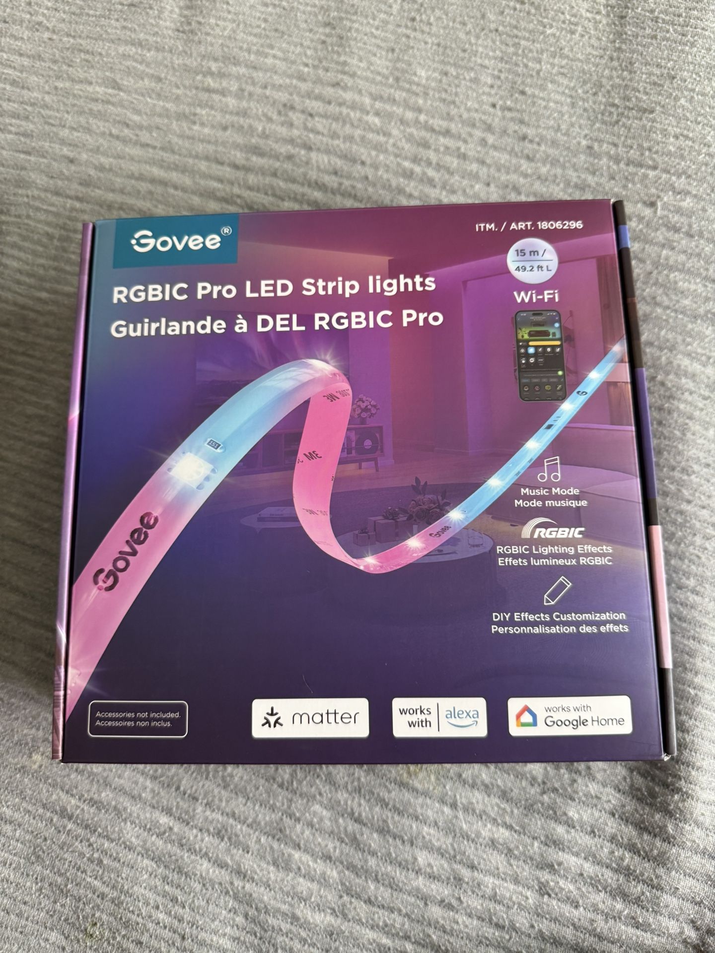 Govee 49.2ft RGBIC Pro LED Strip lights