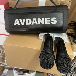 Portable Karaoke Speaker with Microphones