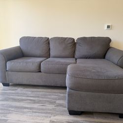 Gray 2 Piece Sectional With Chaise