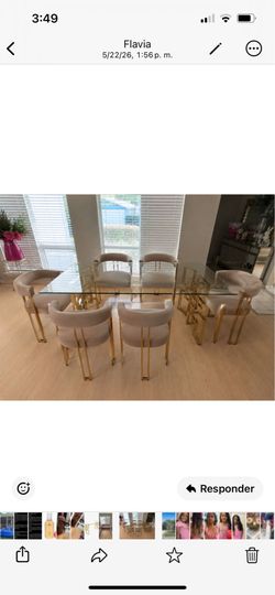 Juego de comedor de 8 sillas