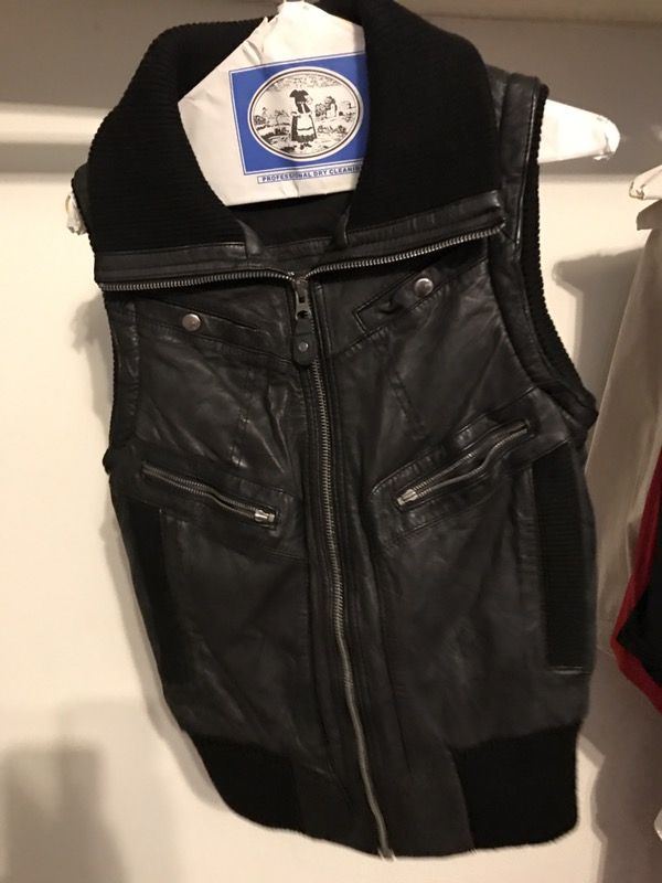 Leather vest